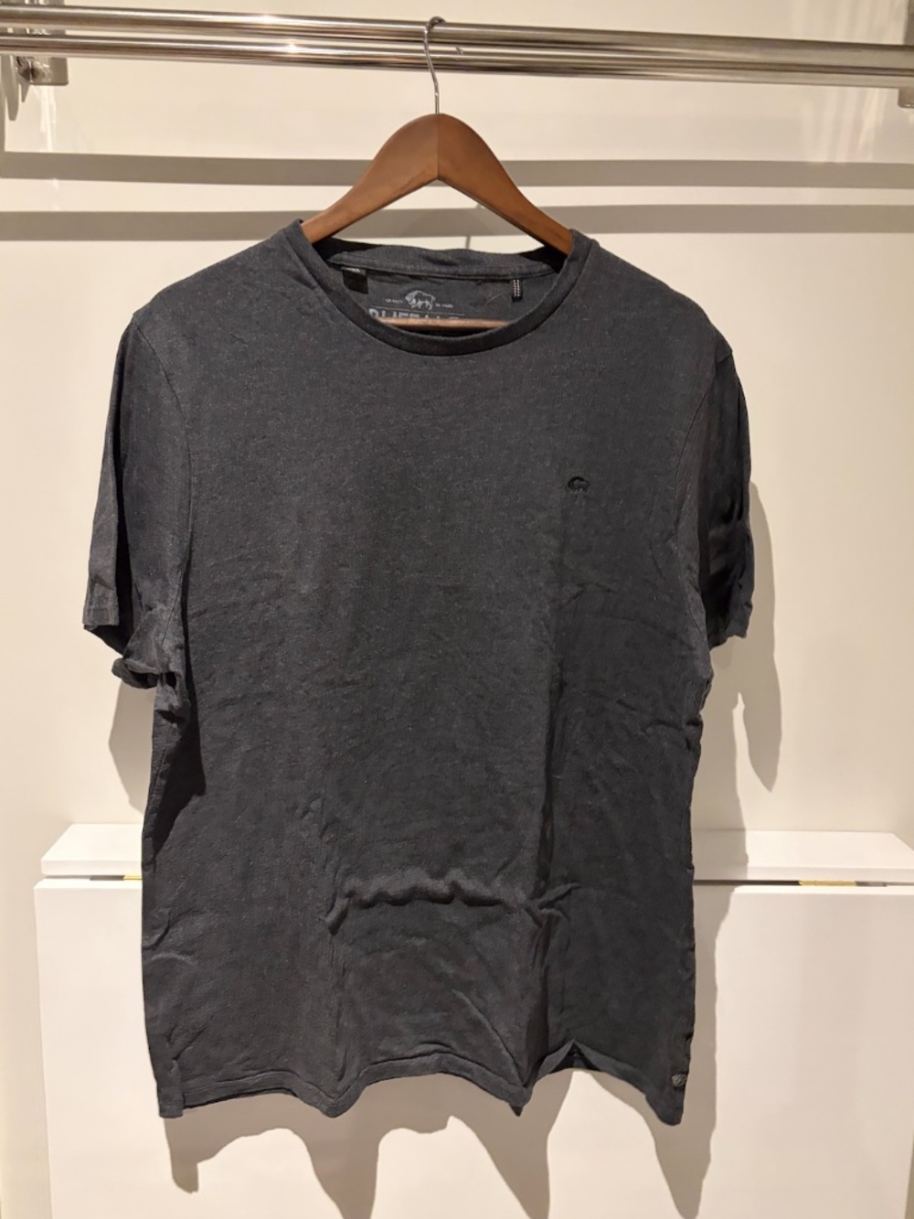Buffalo David Bitton Men's Dark Grey T-Shirt XXL